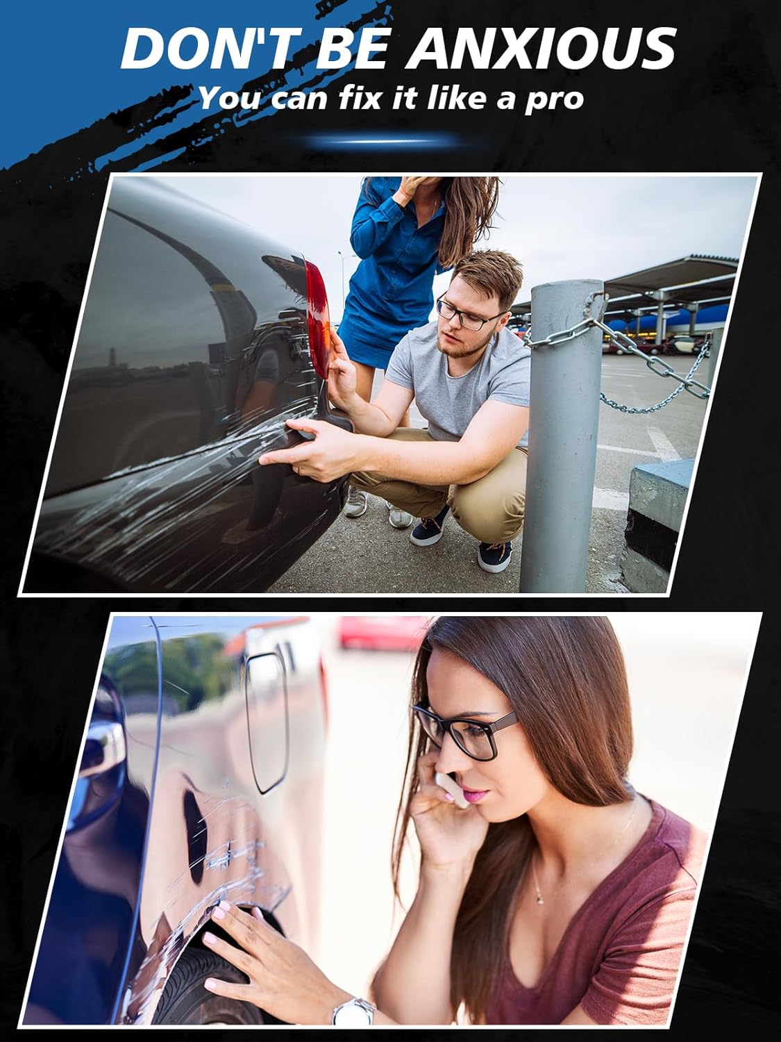 SYOAUTO Silver Touch Up Paint for Cars, Auto Touch Up Paint Silver Scratch Repair Automotive Silver Car Paint Pen 2 in 1 Car Touch Up Paint 0.4 oz