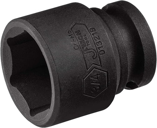 Jetech 3/8 Inch Drive 3/4 Inch Standard Impact Socket, Made with Chrome Molybdenum Alloy Steel, Heat Treated, 6-Point Design, SAE