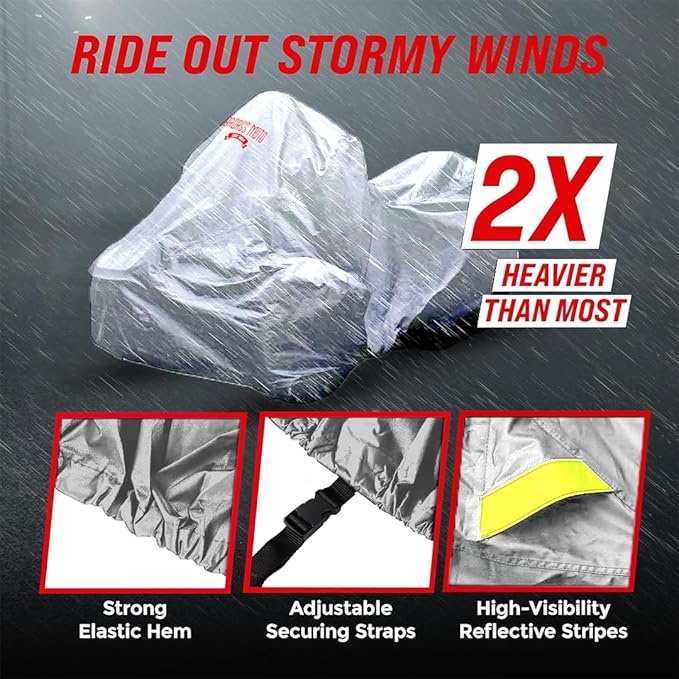 Badass Moto Spyder Cover 2020-2025 Heavy Duty Can Am Spyder RT Limited Accessories Fits Can-Am RT Limited Motorcycle, Sea to Sky. Windproof, Waterproof. Premium Durability All Season Protection