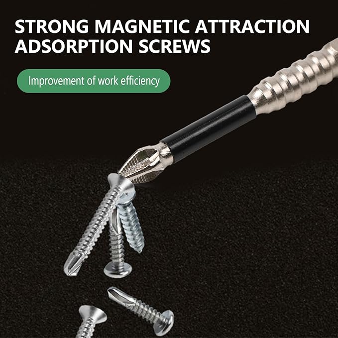 Magnetic Screwdriver Bit Set, high-magnetic screwdriver drill bit set,25 50 65 70 90 150MM Magnetic Screwdriver Bits (6)