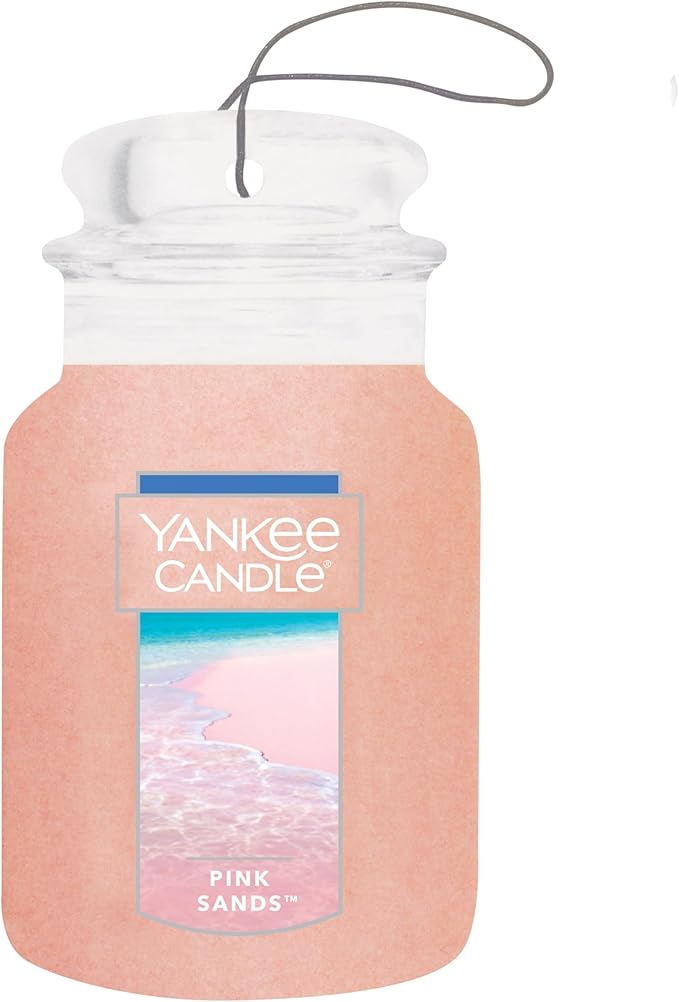 Yankee Candle Paper Car Jar, Pink Sands (Pack of 6)