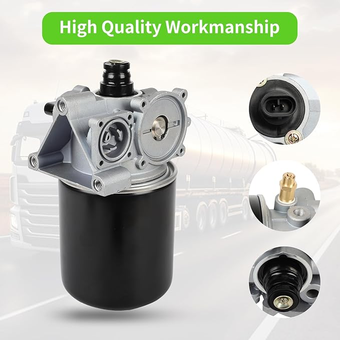 SCITOO R955300 Air Dryer for Volvo, Freightliner, Kenworth, Peterbilt, International, Western Star Trucks, Bus/RV/Other Compatible with Meritor Wabco System Saver 1200P (SS1200P) Series R955079