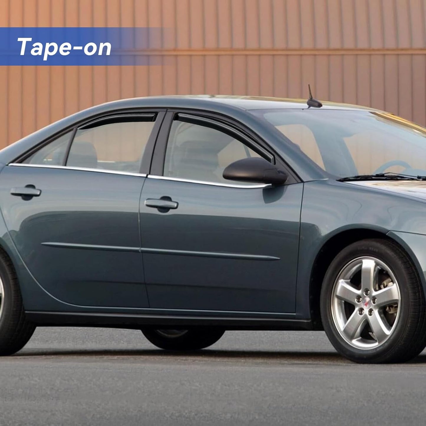 Window Visors Rain Guards Shield for 2005-2010 Pontiac G6, Out-Channel Window Vent Wind Deflectors Visors Shades for 05-10 Pontiac G6