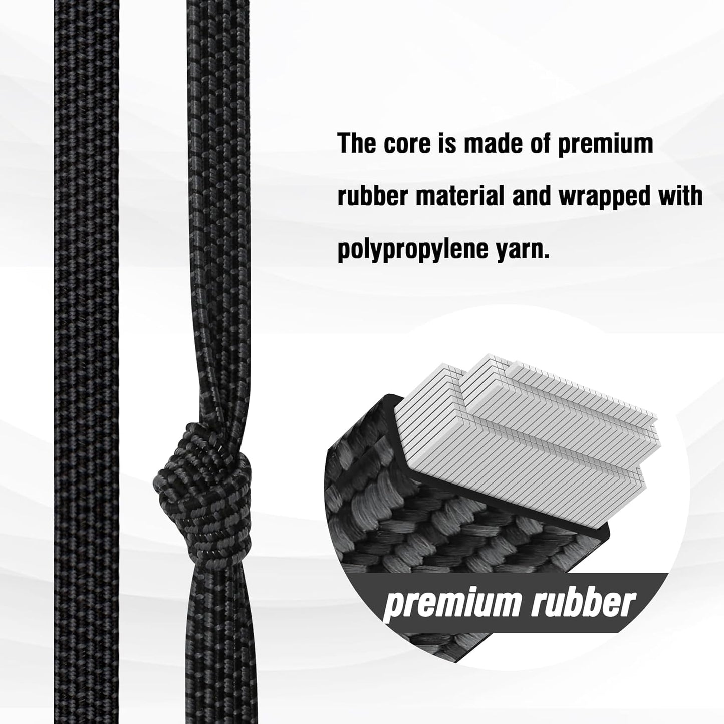 Bungee Cords with Hooks Heavy Duty, Flat Adjustable Bungee Cords with Hooks 60 Inch, Rubber Black Bungee Straps with Buckle Hooks for Outdoor, Camping, Tarps, Bike Rack, Tent, Truck, 4 Pack