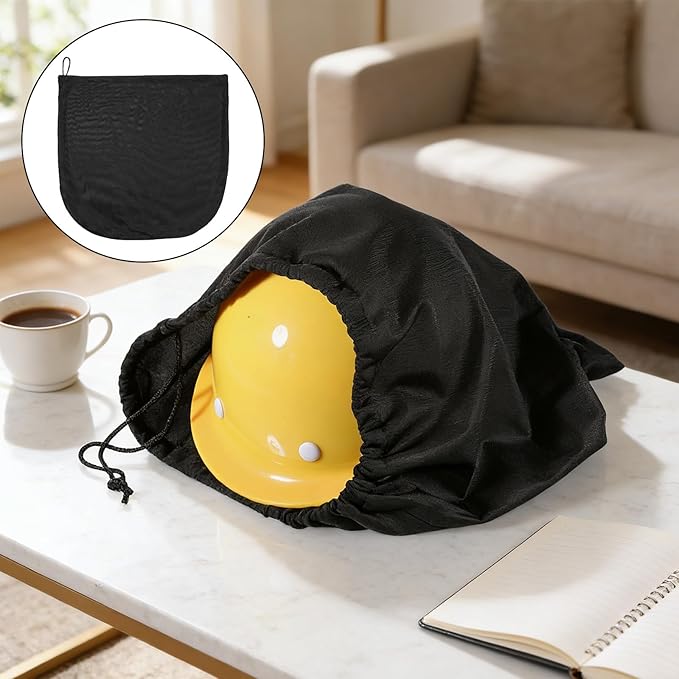 2PCS Black Helmet Bag - Lightweight Motorcycle Helmet Cover, Motorcycle Bag Accessories for Storage & Carrying, Powersports Helmets for Welding Riding Travel Skiing - Black