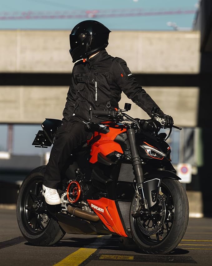 Motorcycle Jacket, CE Certified Class A, Winter Windproof Riding Jacket for Cold Weather with Removable Warm Liner XXL