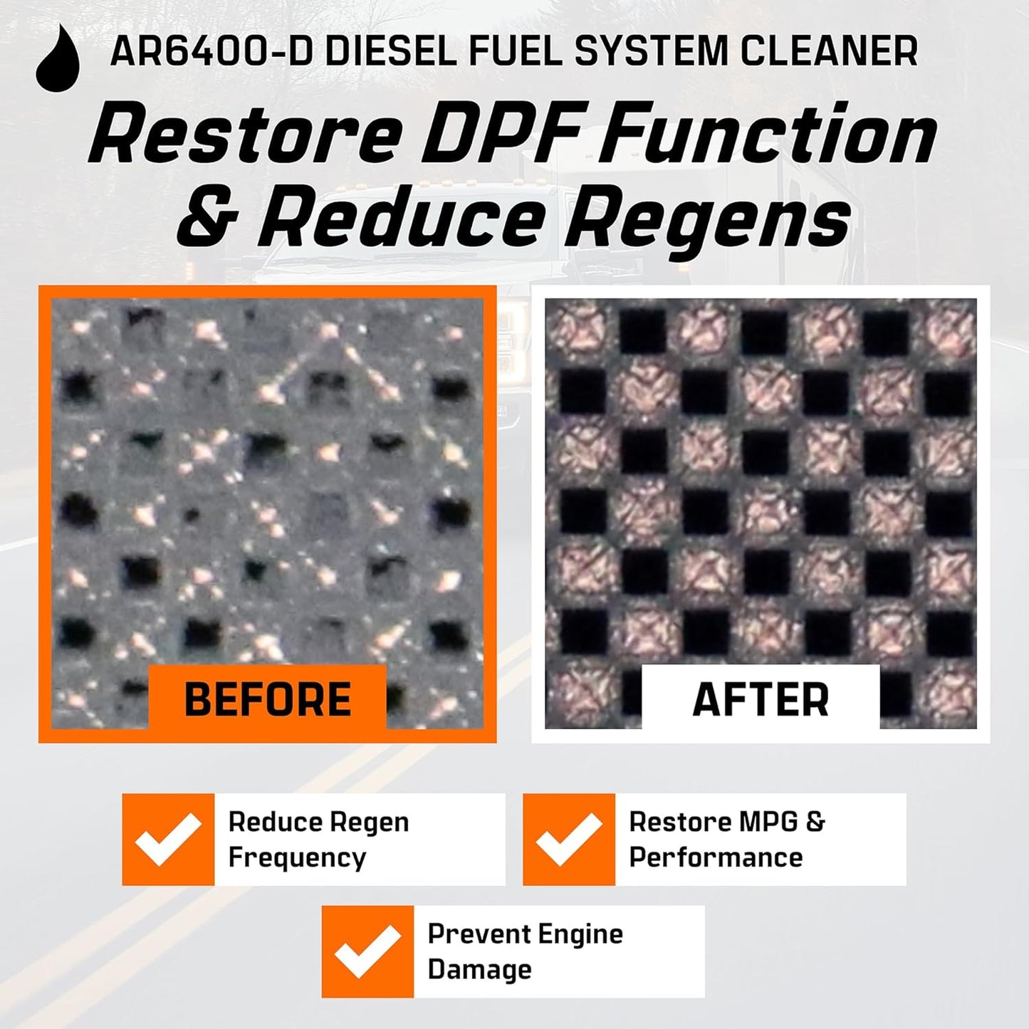 Archoil AR6400-D Diesel Fuel System Cleaner (Four Pack) - Cleans Injectors, Turbo & DPF