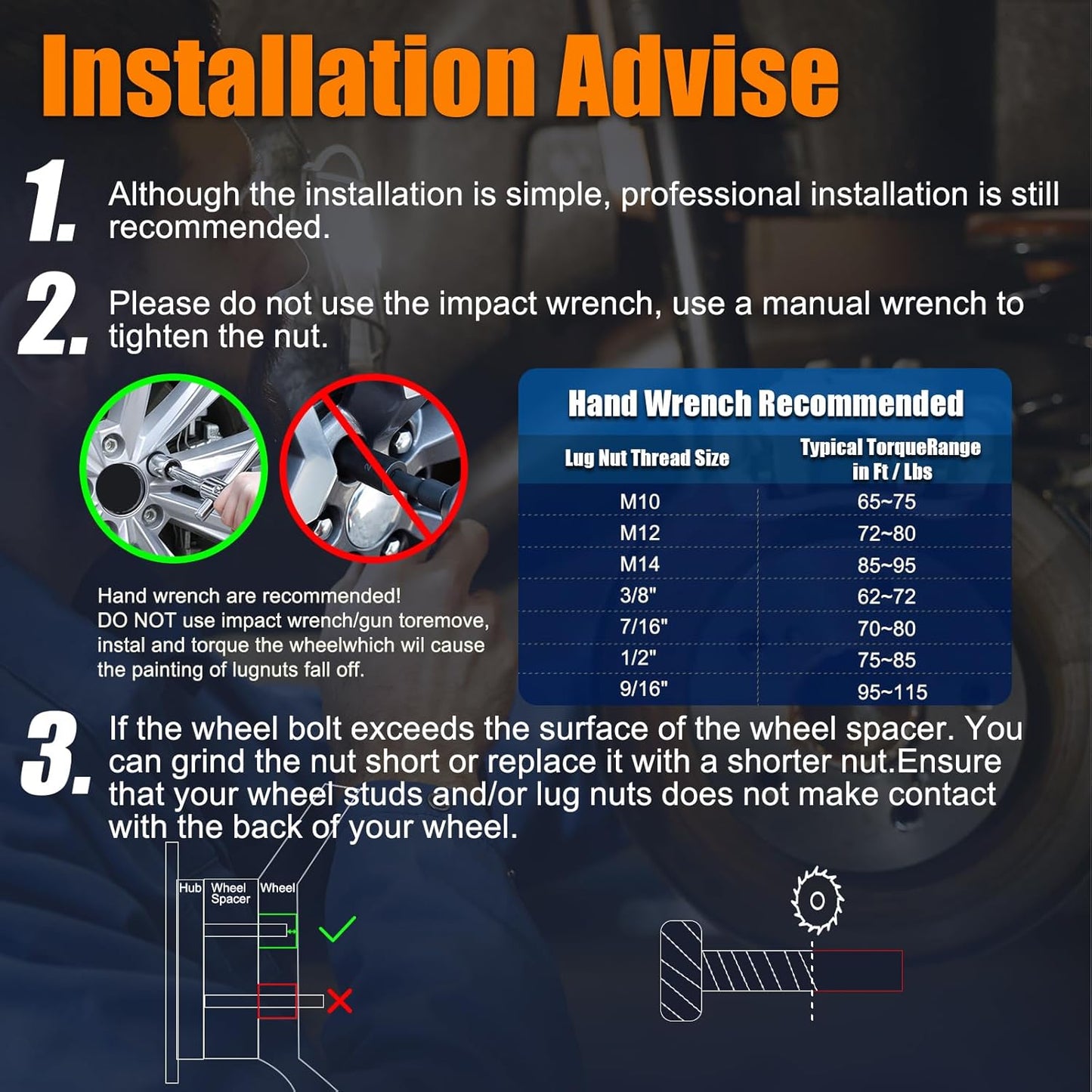 GAsupply 2” 4x4(4X101.6mm) Wheel Spacers Fits for EZ GO EZGO Club Car Golf Carts & ATV, 4x100 to 4x100 Forged ATV Wheel Spacer, 68mm Hub Bore, 1/2"-20 Thread Pitch, 4 Pack (2”, Chrome)