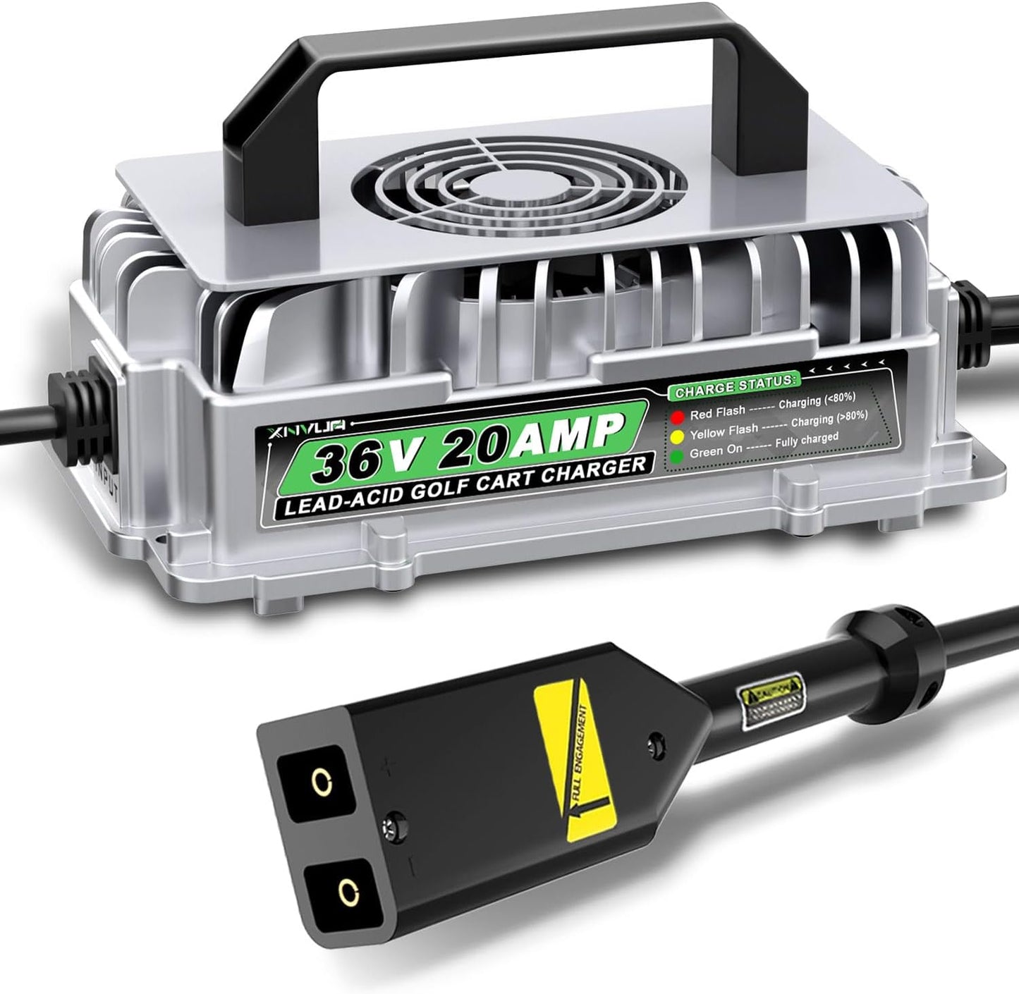36 Volt 20 AMP Golf Cart Battery Charger for EZGO TXT with D Style Plug for 36V Lead Acid Battery