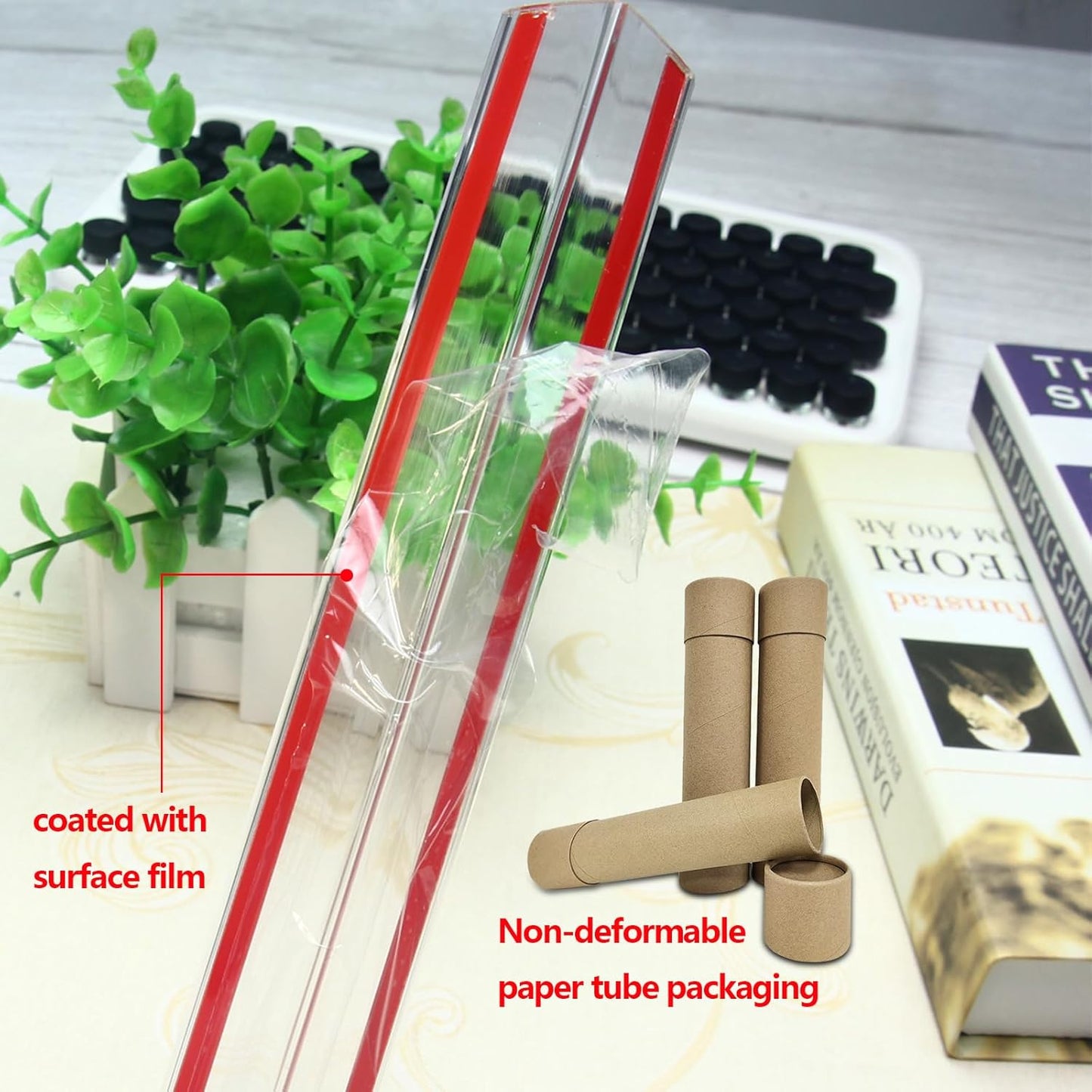 Wall Corner Protector - 2PCS, 31.5"x1.18" - Self Adhesive Clear Corner Protectors for Walls, Cabinet Doors, Edge Protector Trim; Easy to Install Corner Guards for Walls (80cm x 3cm)