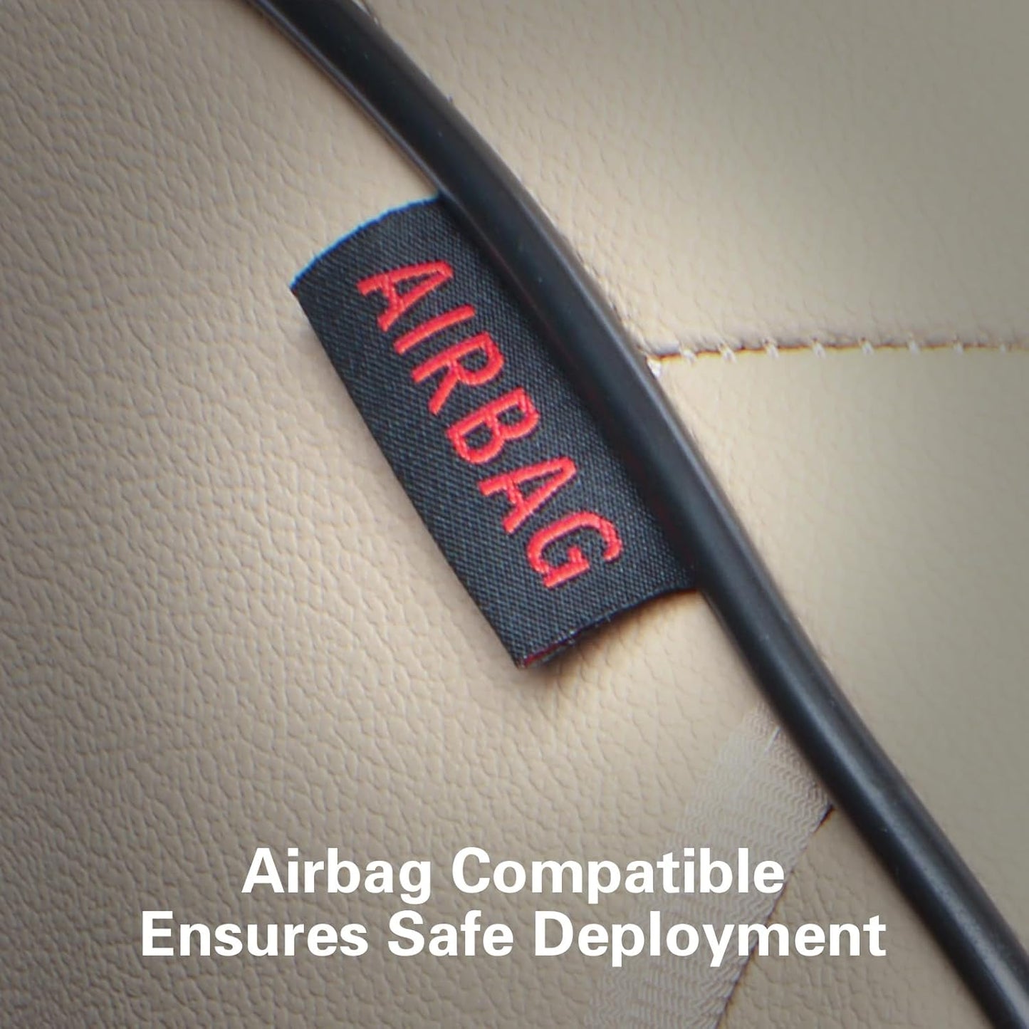 EKR Accord Car Seat Covers for Cars Honda Accord EX,EX-L,Sport,Sport SE,Touring 2017,Rear Row W/Split,Car Seat Covers Full Set,Leather Seat Covers Front Seats & Back-Leather(Beige)