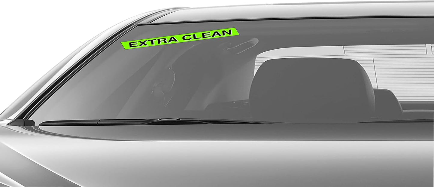 Ez-line Vinyl Windshield Stickers 3 Dozen 15 Inch Chartreuse Slogan Dealership Pro Pack for Car Lots (EZ115-Pack5)