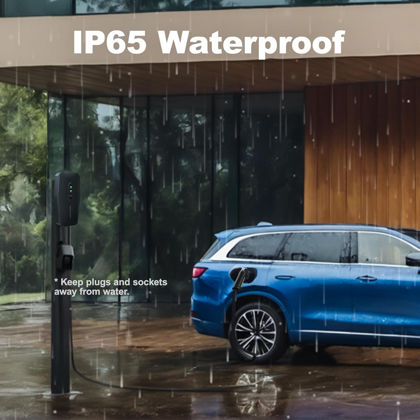 Level 2 EV Charger, 32A/7KW Electric Vehicle Portable Charger with 20FT Cable, Home EV Charging Station, 240V NEMA 14-50 Plug, for All SAE J1772