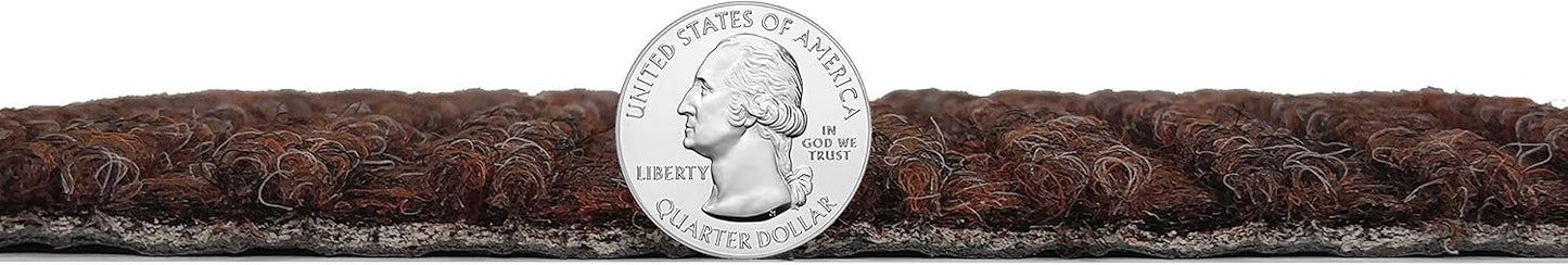 KOECKRITZ Heavy Duty Durable All Weather Indoor/Outdoor Non Slip Entrance Mat Rugs and Runners for Office Business Building Home Garage Front Door (3' x 6', Brick)