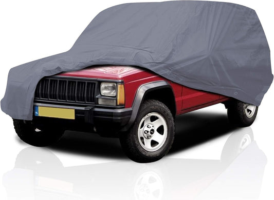 USCarCover 5 Layer All Weather Protection, Breathable Car Cover for Jeep Cherokee 1988-2001 SUV 4-Door Pollution, Dust, Sun, Snow, Rain