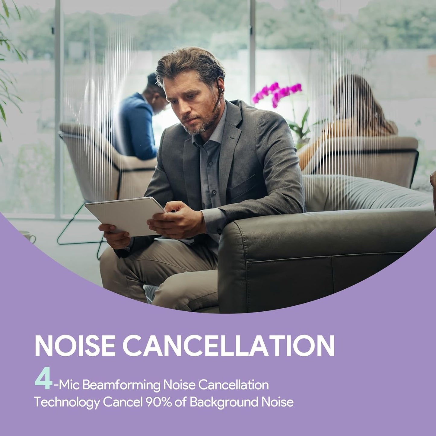 Yealink Single Ear Bluetooth Headsets BH71 Lite,Wireless Headset with Mic for Work,Bluetooth Earpiece Connect Cell Phone/Mobile/Laptops,Teams Zoom Certified,Mute Function