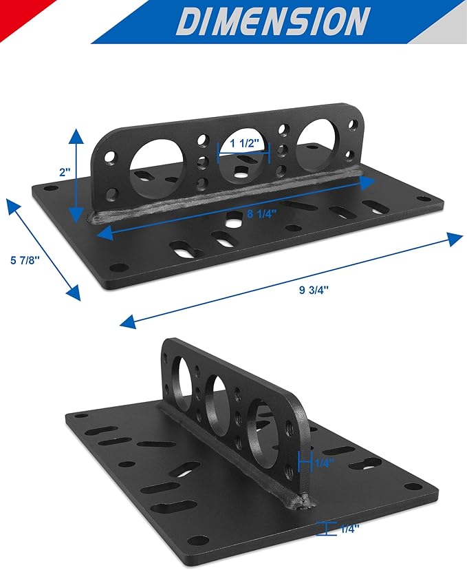 LS Engine Lift Plate for Chevy Ford SBC BBC LSX Engine Motor Carb Hoist Lifting Stand Universal Engine Lift Plate Black