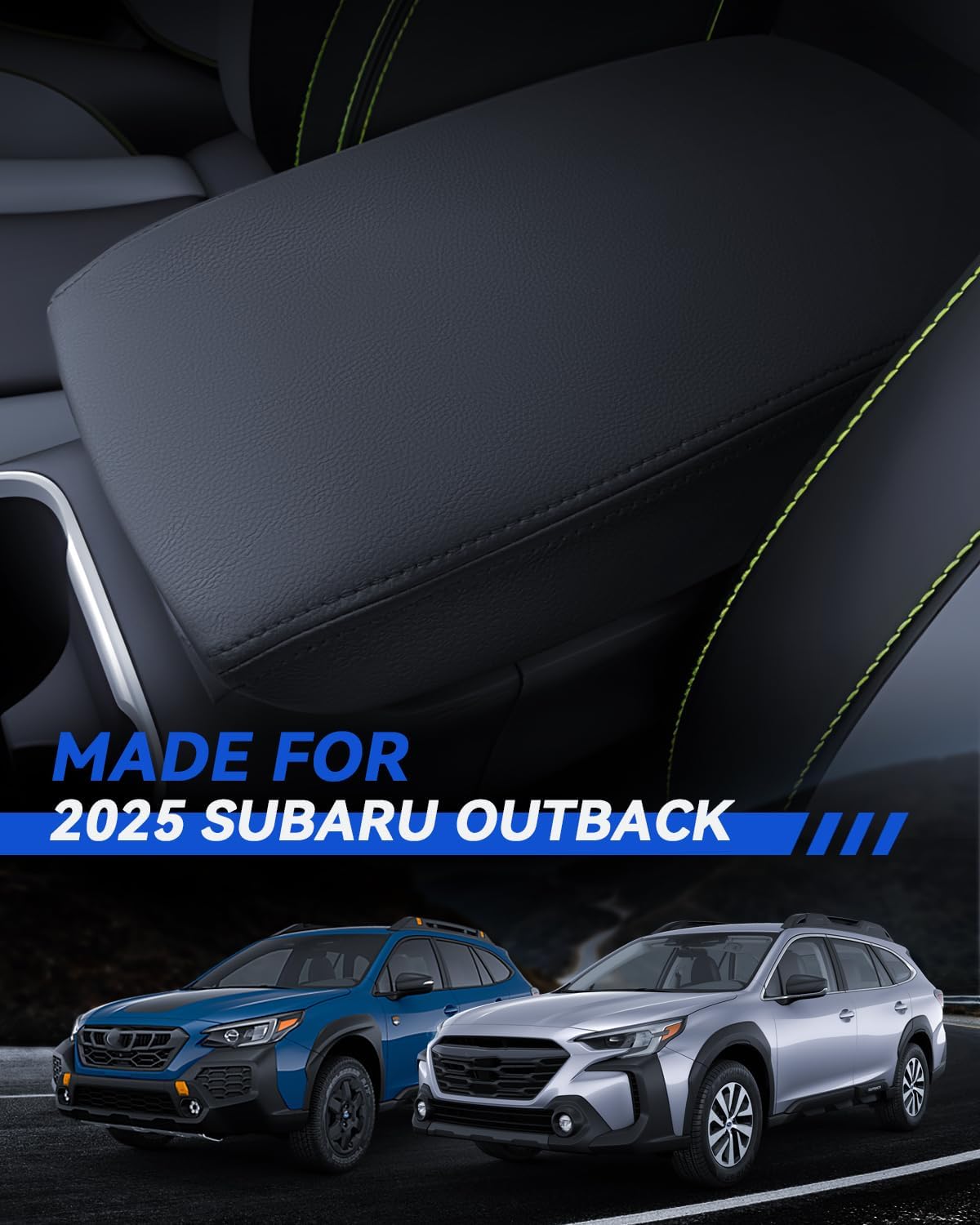 Armrest Cover for Outback 2020-2024 2025 Wilderness/Touring/Premium/Base/Limited Accessories Center Console Middle Lid Pad Protector for Car Elbow Rest