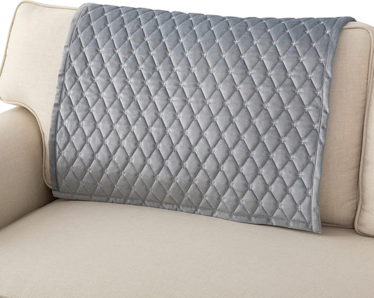 Eismodra Couch Cover,Sectional Couch Covers,Sofa Covers for 3 Cushion Couch,Anti-Slip Sofa Slipcovers for Dogs Cats Kids Loveseat Recliner L Shaped Armrest Backrest,Light Gray 36''x36''(Only 1 Piece)