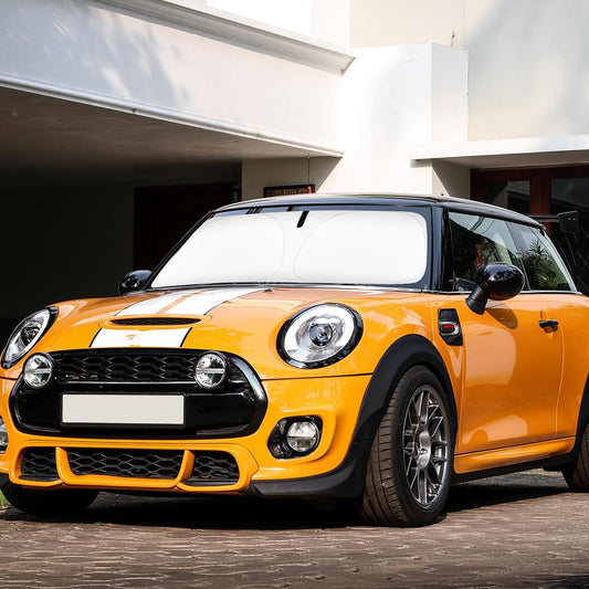 Sun Shade for Mini Cooper Windshield Sunshade fit for 2015-2023 2024 2025 BMW Mini Cooper F55 Accessories Front Window Shield Sun Visor Protector Block UV Ray Heat