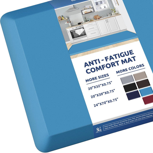 KitchenClouds Kitchen Mat Cushioned Anti Fatigue Rug 24"x70" Waterproof, Non Slip, Standing and Comfort Desk/Floor Mats for House Sink Office (Green)