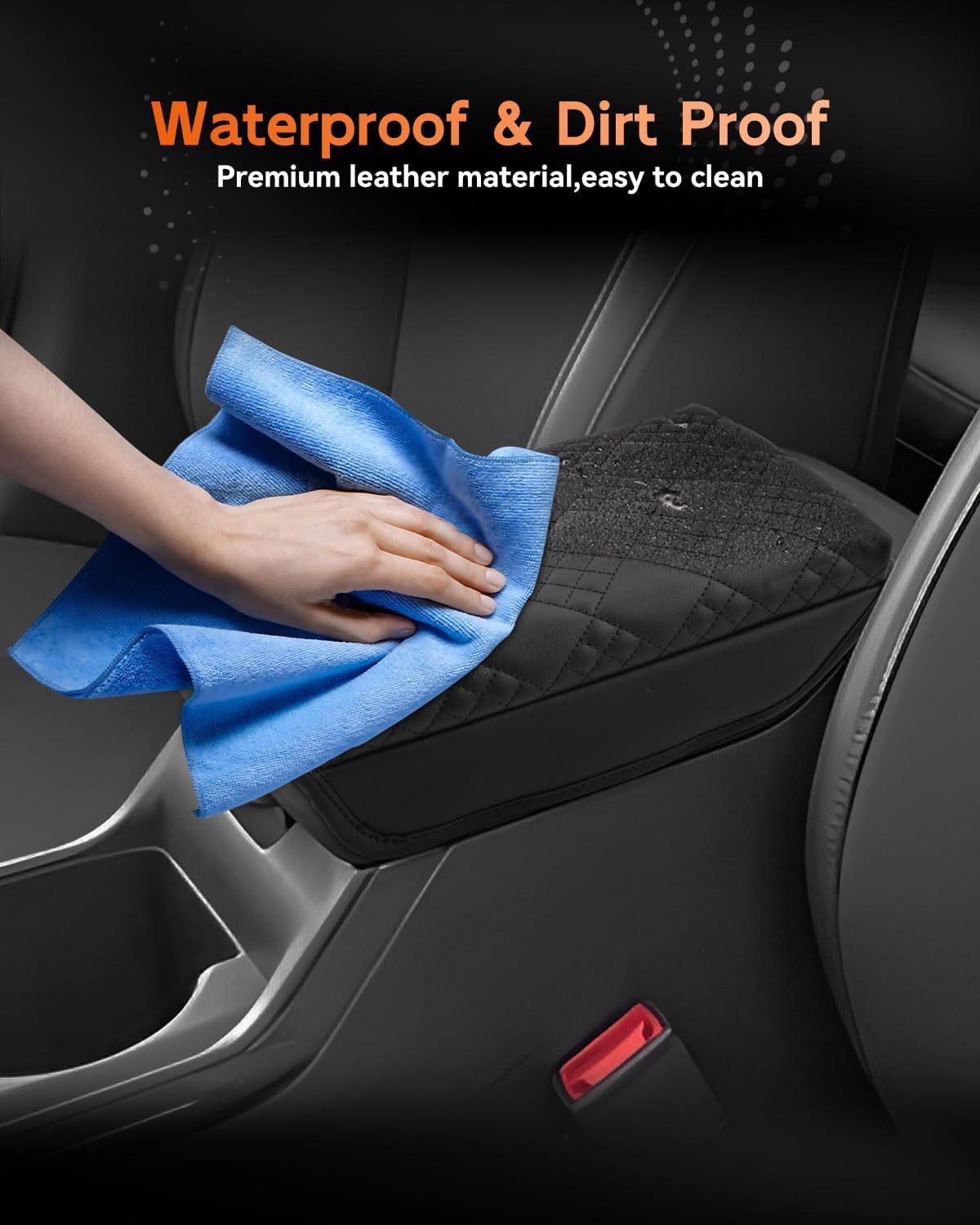 CDEFG for 2025 Kia K4 Center Console Cover Armrest Box Cover for K4 (LX, LXS, EX, GT-Line, GT-Line Turbo) 2025+ Accessories Console Arm Rest Protector Thickened