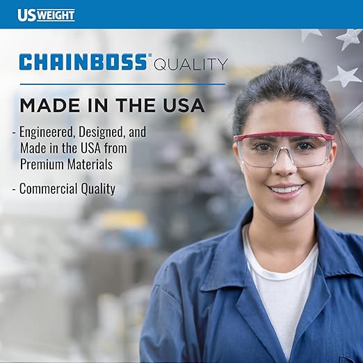 US Weight Security Chain with Plastic Chain Links Enhanced with SunShield UV-Resistant Technology, Made in the USA