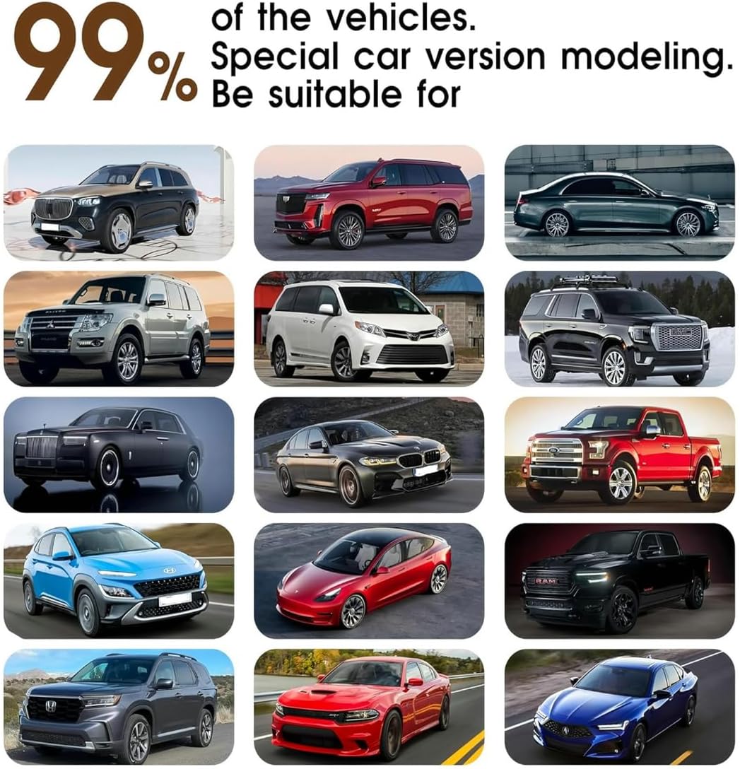 Custom Personalized Floor Mats for Cars，Luxury Full Coverage All Car Floor Mats，Anti-Slip Leather Car Mat Set ，Custom Floor Mats for 99% of Cars, Trucks & SUVs. (Blue)