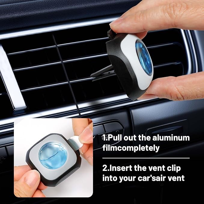 STRN Car Air Freshener, 6 New Car, 6 Baby Powder Scents, Car Air Freshener Vent Clips 12 Variety Packs, Long Lasting Air Fresheners Car Accessories Fragrance, Up to 360 Days