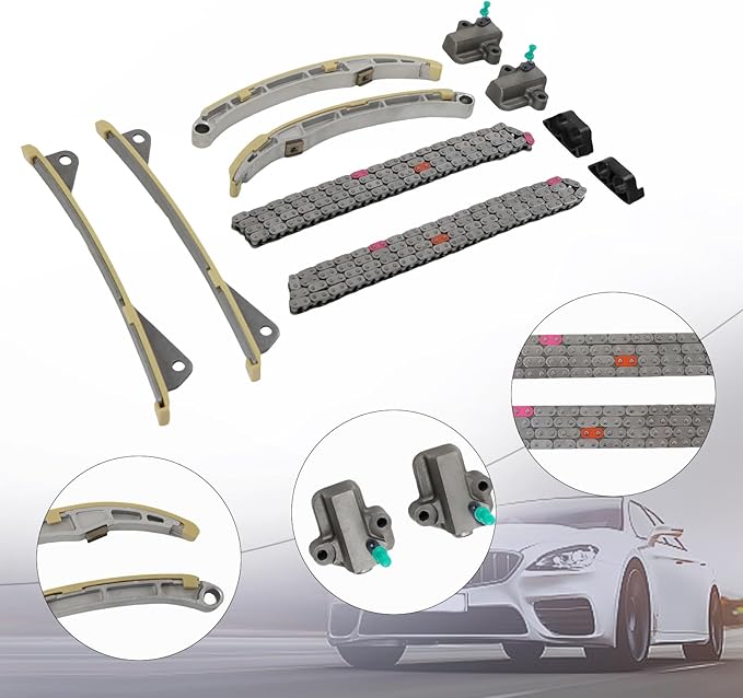 24321-3L100 Engine Timing Chain Kit Fits for Palisade Santa Fe Sorento Azera Genesis G70 G80 G90 3.3L 3.8L Replace OE 243213L100 24321-3L100