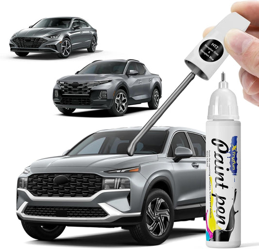 Hampton Gray (NT2) Touch Up Paint Compatible with Hyundai, DIY Car Paint Scratch Repair, Automotive Paints, Quick & Easy Fix Scratch Repair for Santa Cruz/Santa Fe/Sonata