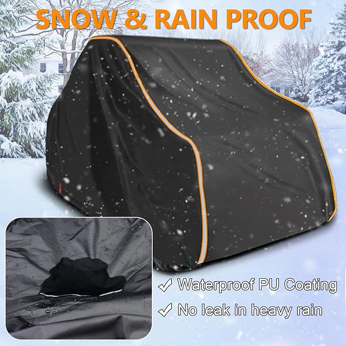 StarknightMT RZR UTV Cover 2-3 Seater - Waterproof 420D Heavy Duty Outdoor Storage Cover Compatible with Polaris RZR Ranger Commander Defender YXZ 1000R Rhino Pioneer Maverick Sport ZFORCE General