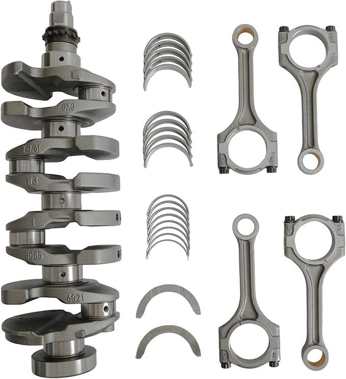 G4FJ 1.6L Engine Crankshaft Connecting Rod Bearings Kit Fit for Hyundai Accent Sonata Verna Veloster Elantra Tucson Kia Forte Optima 1.6L 2011-2022 Replace# 231102B710 235102B700 21020-2B000