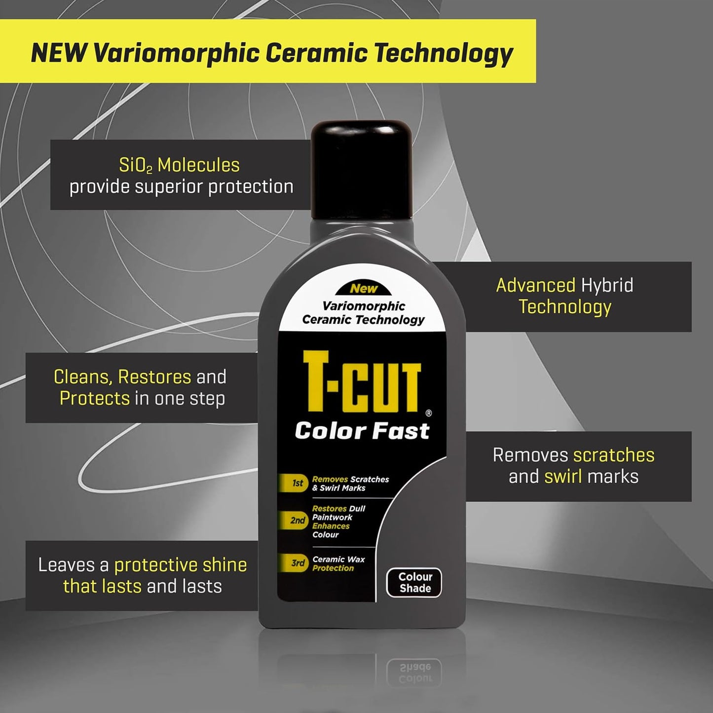 T-Cut Gray Scratch Remover Color Fast Paintwork Restorer Car Polish - 17 Fl Oz 13 Colours Available