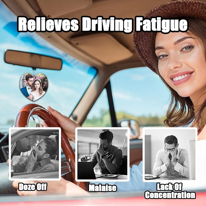20/50/100Pcs Custom Car Air Freshener with Picture Photo Logo, Personalized Gifts for Men Personalized Air Freshener for Car Bulk Hanging Ornaments for Rear View Mirror. (20 Round)
