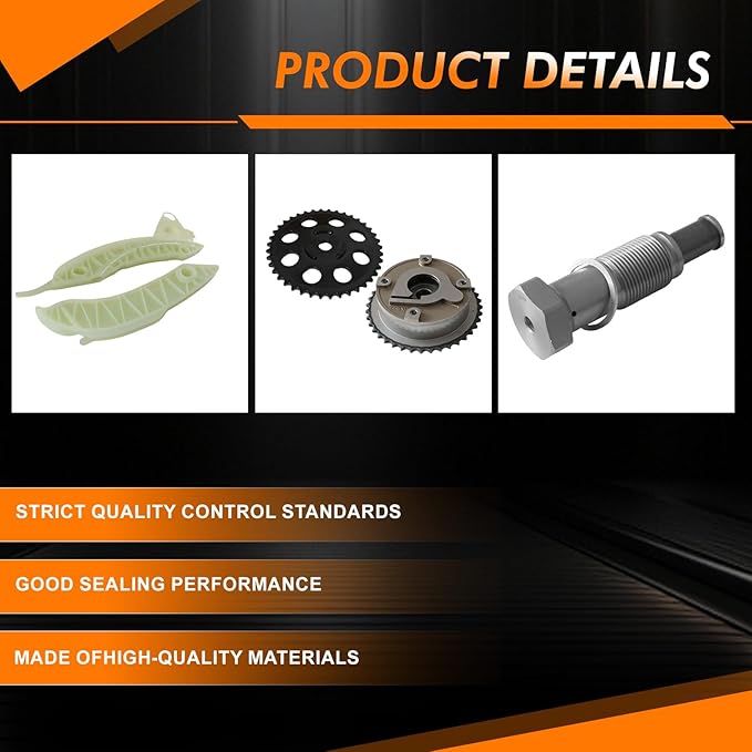 11317607551 Engine Timing Chain Kit with Intake Camshaft Phaser VVT Gear & Bolts Fit for MINI COOPER S R56 R57 R55 R58 N14B16 1.6L Turbo Replaces #11217588996 11367547955 11317565421