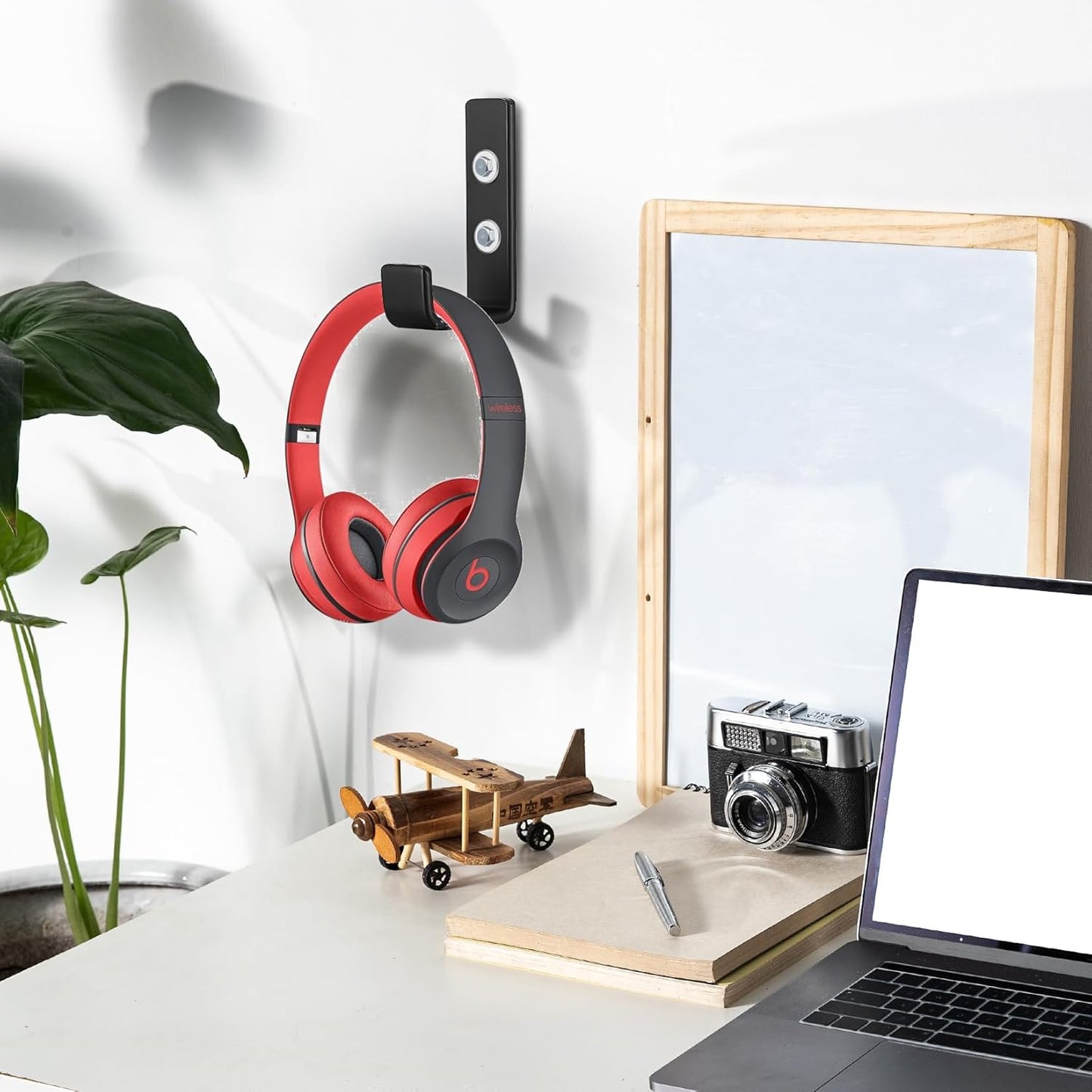 Heavy Duty Garage Hooks for Hanging, 4pcs Black Garage Storage Wall Mount J Hook Heavy Duty, J Utility Hooks for Extension Cord Tool Cable, Clothes, Keys Hook (4Pcs)