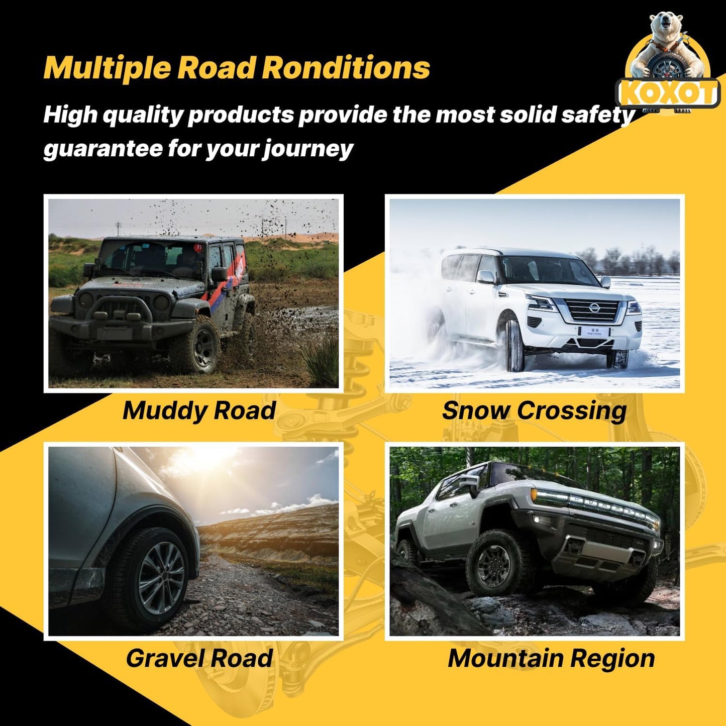 2Pcs K80140 Front Sway Bar Stabilizer Link for Ford 2003-11 Crown Victoria, Lincoln 2003-11 Town Car, Front Sway Bar Stabilizer Link For Mercury 2003-11 Grand Marquis, 2003-2004 Marauder