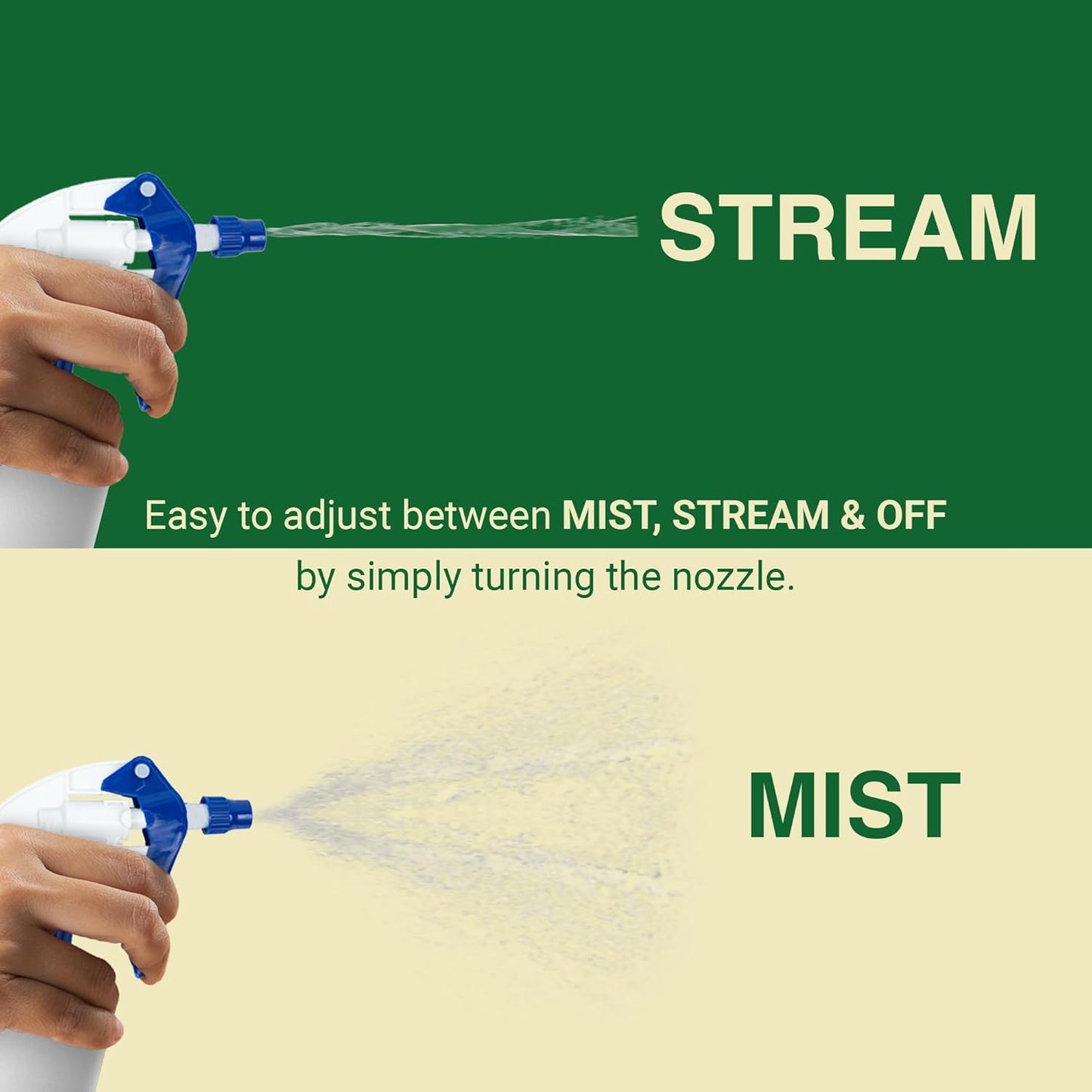 Spray Bottle Nozzle Replacement, Bottle Tops Only - Sprayer Nozzle Triggers for Heavy Duty, Commercial, Home Cleaning Solutions - Fits 8,16,24,32 oz Plastic & Glass Bottles, Blue 13 pack