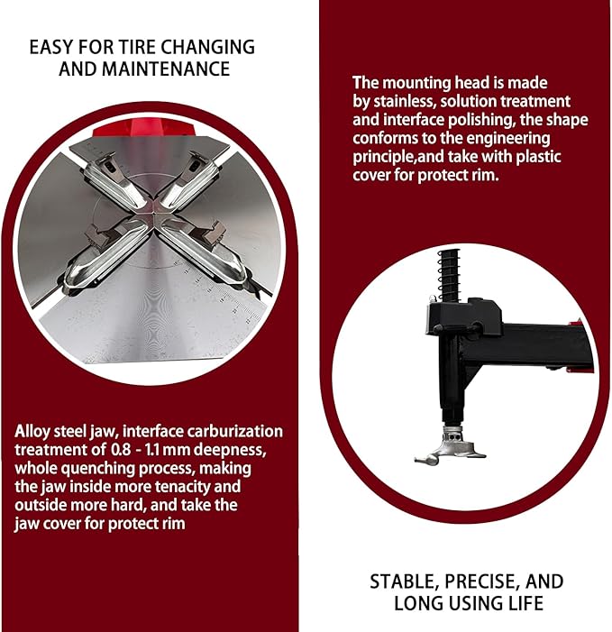 KATOOL 2.0HP Bead Blaster 24" Clamping Tire Changer Machine with 4 Aluminum Pedal KT810 Wheel Changer Tire Changer Machine Garage Equipment Auto Repair