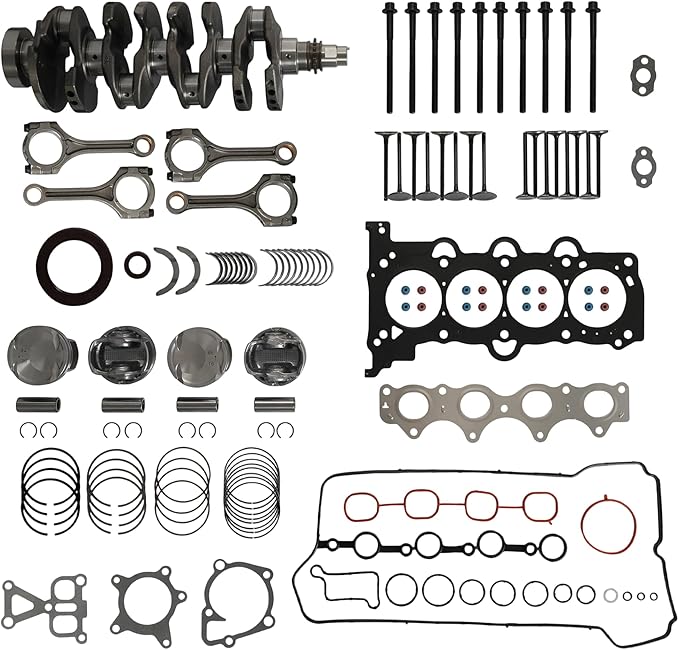 G4FJ 1.6 Engine Overhaul Rebuild Kit w/Crankshaft Pistons & Bearings Cylinder Head Bolts Set Fit For Hyundai Kia Kona Veloster Forte5 Veloster 1.6L 2013-2021 23110-2B710 23510-2B700 20910-2BB03