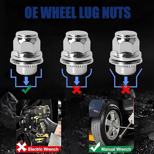 20Pcs M12x1.5 Lug Nuts Chrome Mag Style, Fits Toyota Camry, Prius, Sienna, Lexus IS300, LFA, CT200h - Compatible with 5 & 6 Lug Wheels - 13/16" (21mm) Hex(Chrome)