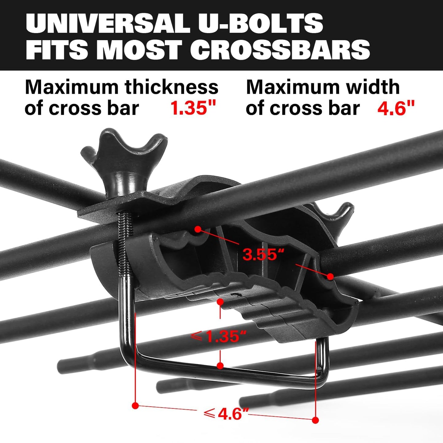 WEIZE 54" x 34" x 6" 200lb Heavy Duty Roof Rack Carrier Basket with Waterproof Bag, Cargo Net and Ratchet Straps, Universal Car Top Luggage Holder for SUV, Truck