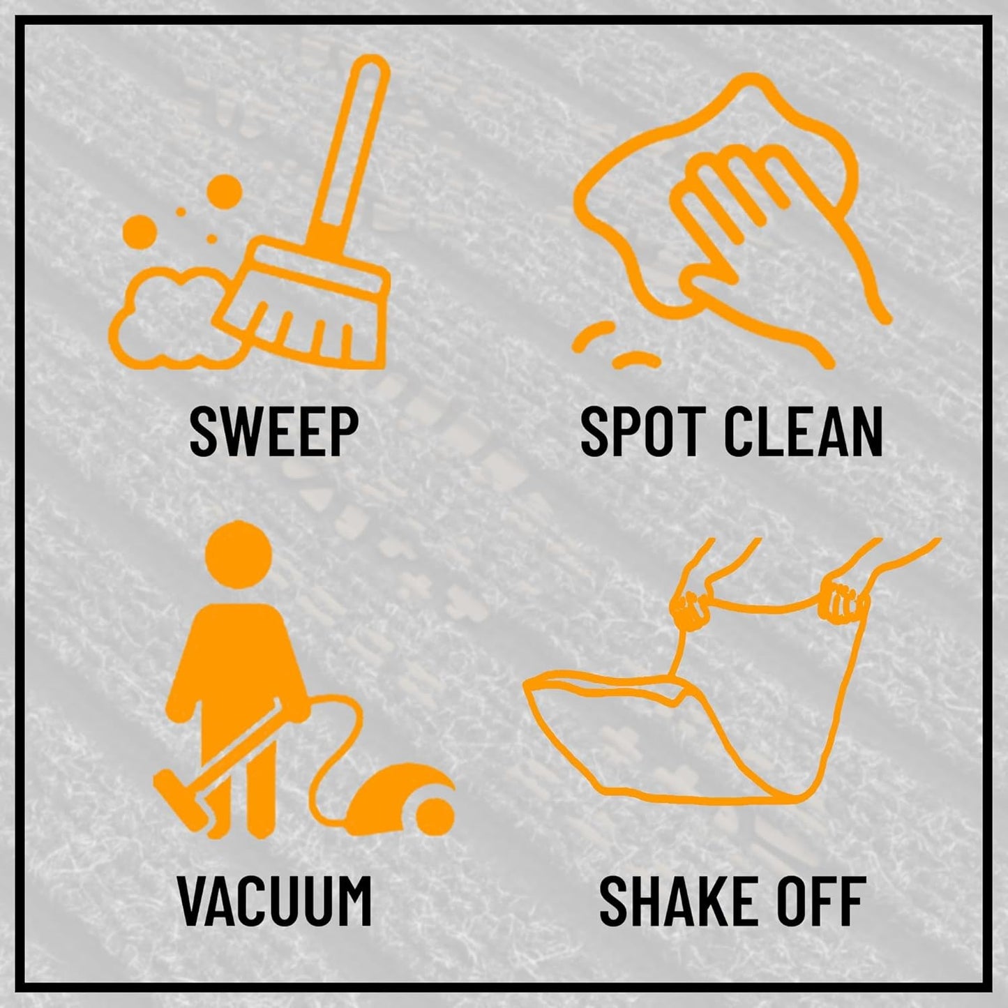 Ottomanson 2'7" x 8' Hallway Runner with Scraper Pile Extra Durable Non-Slip Rug Mat for Indoor & Outdoor Use - Ideal for Kitchen, Entryway, Patio & Garage - High-Traffic Carpet, Red