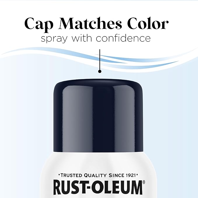 Rust-Oleum Low Odor Premium Spray Paint, 11 oz, Gloss Navy Blue, 6 Pack