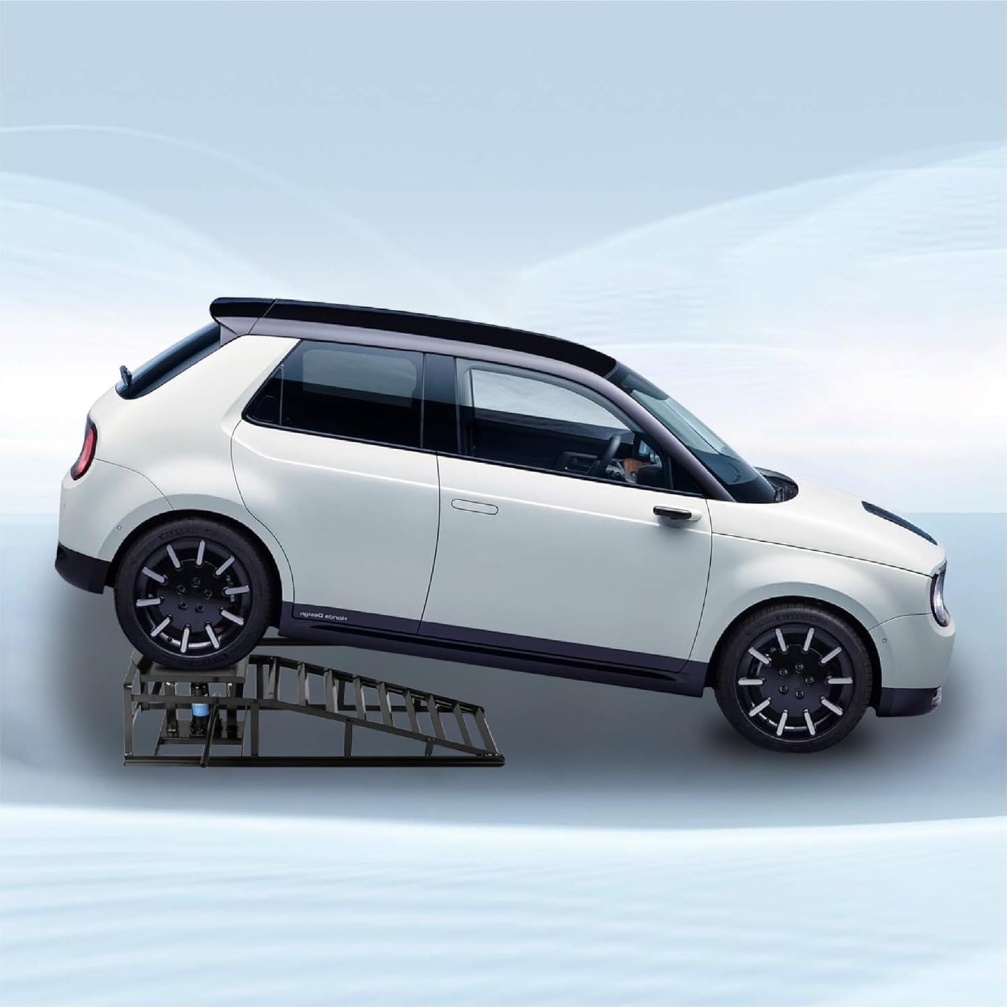 2 Pack Hydraulic Car Ramps 10,000lbs/5T Capacity Low Profile Car Lift Service Ramps Truck Trailer Garage, Height Hydraulic Vehicle Ramps,Black