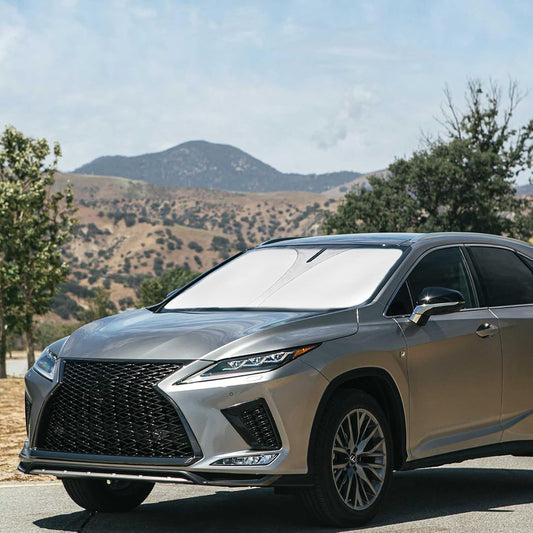 Sun Shade for RX350 Windshield Sunshade Front Window Shield Custom Fit for Lexus RX 2016-2022 Accessories Sun Visor for for Lexus RX 2016-2022 Protector Foldable Blocks UV Rays Heat