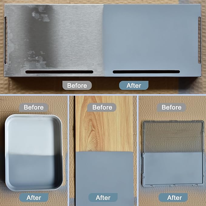 NADAMOO All Surface Primer Spray, One-Part Epoxy Primer Matte Gray, 4 Cans, Enhance Adhesion for Multi Surface - Porcelain, Glass, Metal, Plastic, Wood