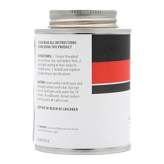 AGS Automotive Solutions Brush Top Can Thread-Magic Anti-Seize Lubricant for Bolts and Screws, 8 Ounces
