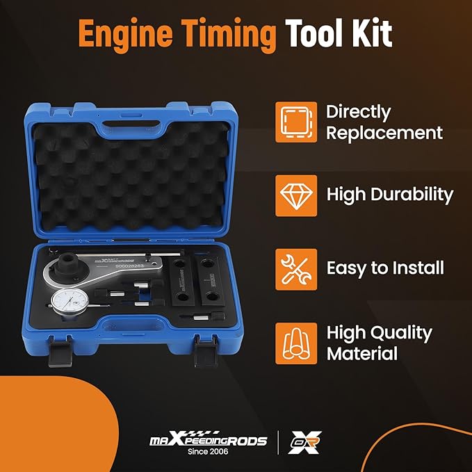 maXpeedingrods Engine Timing Tool Kit for Maserati Ghibli Quattroporte Levante 3.0T M156B M156C M156D Engine, Camshaft Locking Timing Tool 900028263 900028363, 9PCS
